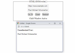 एचटीएमएल डोम लिखने () विधि 