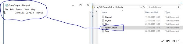 MySQL क्वेरी आउटपुट को एक्सेल या .txt फ़ाइल में कैसे सेव करें? 