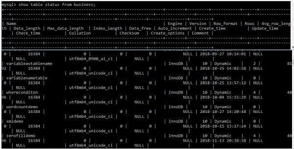 मुझे कैसे पता चलेगा कि एक MySQL तालिका myISAM या InnoDB इंजन का उपयोग कर रही है? 