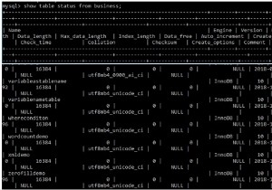 मुझे कैसे पता चलेगा कि एक MySQL तालिका myISAM या InnoDB इंजन का उपयोग कर रही है? 