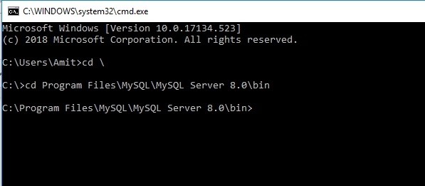 टर्मिनल से MySQL डेटाबेस में SQL फ़ाइल चलाएँ? 