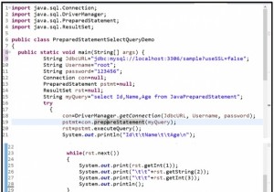 जावा में MySQL के साथ चुनिंदा क्वेरी के लिए तैयार कथन का उपयोग कैसे करें? 