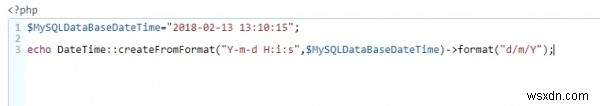 MySQL में डेटाटाइम फ़ील्ड से केवल दिनांक निकालना और इसे PHP चर को असाइन करना? 