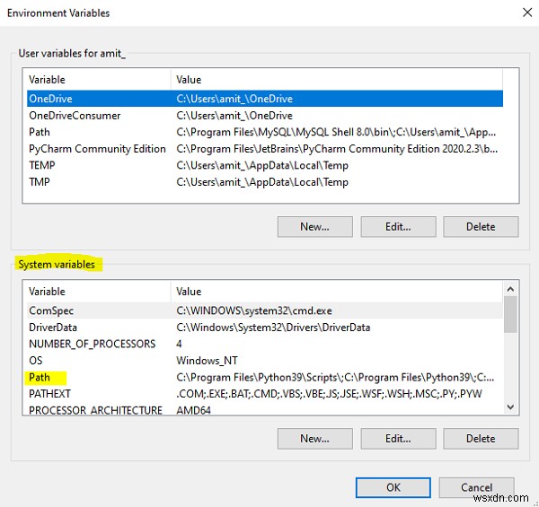 कमांड प्रॉम्प्ट में MySQL पथ प्राप्त करना 