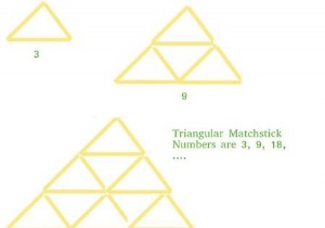 त्रिकोणीय माचिस की तीली संख्या के लिए C/C++ प्रोग्राम? 