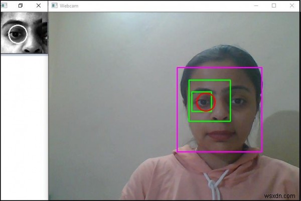 C++ का उपयोग करके OpenCV में नेत्रगोलक की गति का पता कैसे लगाएं और ट्रैक करें? 