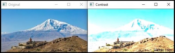 C++ का उपयोग करके OpenCV में कंट्रास्ट कैसे बदलें? 