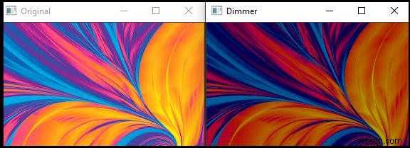 C++ का उपयोग करके OpenCV में किसी छवि की चमक को कैसे कम करें? 