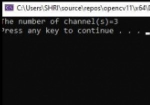 सी ++ का उपयोग कर ओपनसीवी में किसी छवि के चैनलों की संख्या की गणना कैसे करें? 