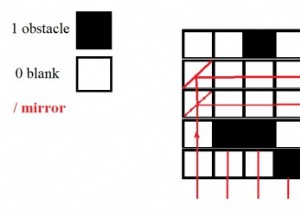 अधिकतम दर्पण जो C++ में प्रकाश को नीचे से दाएं स्थानांतरित कर सकते हैं 