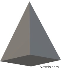 सी++ में पिरामिड के आयतन के लिए कार्यक्रम 
