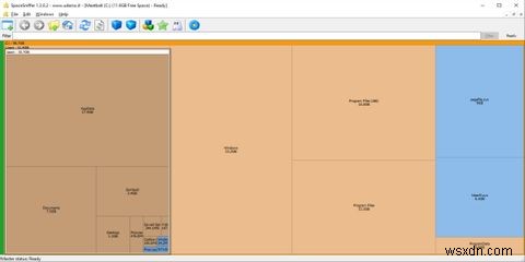 SpaceSniffer के साथ अपनी फ़ाइलों को विज़ुअलाइज़ करके तेज़ी से ड्राइव स्पेस खाली करें 