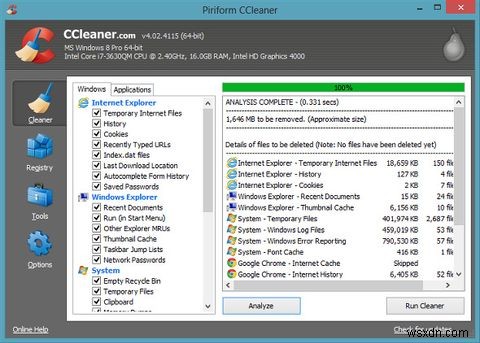 क्लीनर की तुलना:CCleaner बनाम स्लिमक्लीनर बनाम IObit उन्नत सिस्टमकेयर 