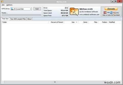 WizTree आपकी डिस्क स्पेस को हॉगिंग करने में आपकी मदद कर सकता है [विंडोज] 