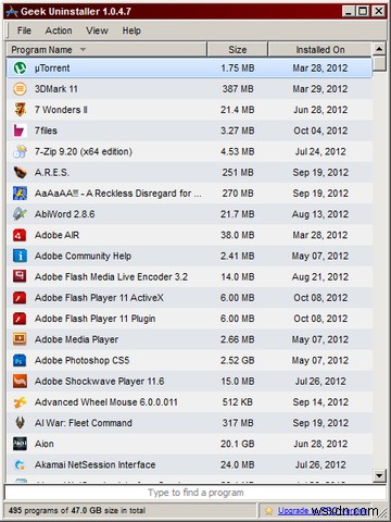 GeekUninstaller उन प्रोग्रामों को अनइंस्टॉल कर देगा जिन्हें आपने सोचा था कि आप नहीं कर सकते [विंडोज़] 