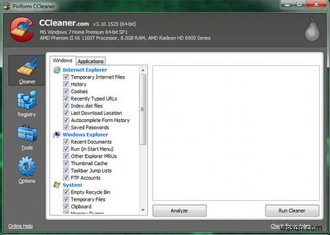 CCleaner के साथ अपने सिस्टम को सर्वश्रेष्ठ तरीके से चलाने के लिए अनुकूलित करें 