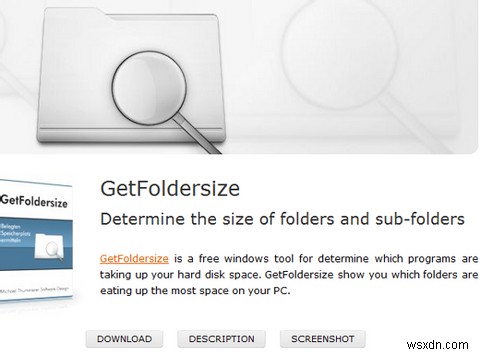 GetFoldersize जल्दी और आसानी से हार्ड डिस्क उपयोग की गणना करता है [विंडोज़] 