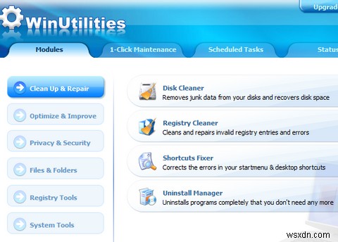 WinUtilities के साथ अपने विंडोज पीसी को वापस आकार में लाएं 