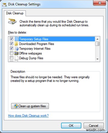 विंडोज 7 को अप्रचलित फाइलों से स्वचालित रूप से कैसे साफ रखें 