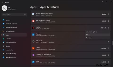 विंडोज 10 और 11 में इंस्टॉल किए गए ऐप्स और प्रोग्राम्स को कैसे मूव करें 