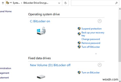 विंडोज 10 पर BitLocker को डिसेबल या सस्पेंड कैसे करें 