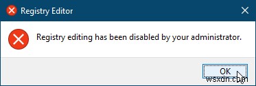 विंडोज 10 में रजिस्ट्री संपादक तक पहुंच को अक्षम कैसे करें 