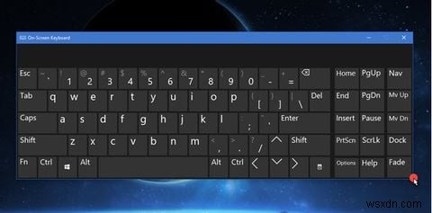 विंडोज 10 में ऑन-स्क्रीन कीबोर्ड का आकार कैसे बदलें 