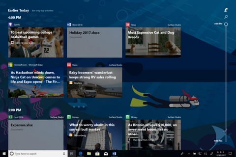 अब आप Windows 10s टाइमलाइन फ़ीचर का परीक्षण कर सकते हैं 