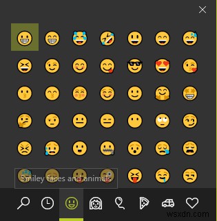 इमोजी पैनल के साथ विंडोज 10 पर इमोजी का आसान तरीका टाइप करें 