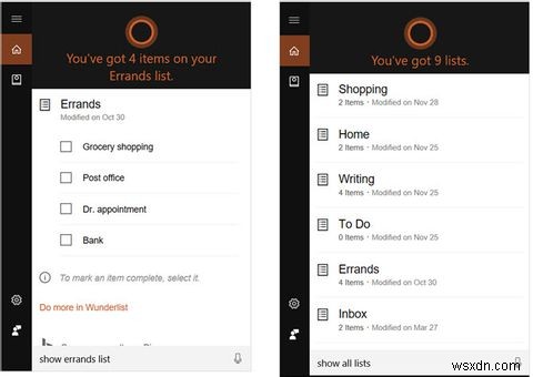 आपका सर्वश्रेष्ठ विंडोज 10 टू-डू लिस्ट ऐप कॉर्टाना + वंडरलिस्ट है 