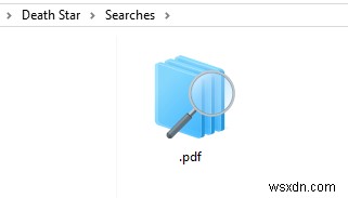 अपनी खोजों को सहेज कर Windows स्मार्ट फ़ोल्डर सेट करें 