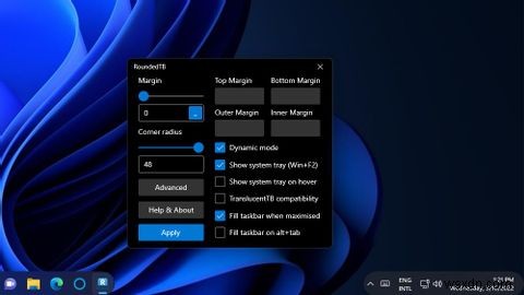 विंडोज 11 के टास्कबार में गोल कोनों को कैसे जोड़ें 