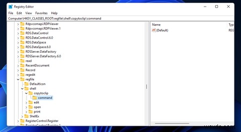 विंडोज 11 के संदर्भ मेनू में टेक्स्ट फ़ाइलों के लिए क्लिपबोर्ड विकल्प में एक प्रतिलिपि कैसे जोड़ें? 