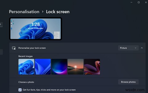 विंडोज 11s लॉक स्क्रीन को कैसे कस्टमाइज़ करें 