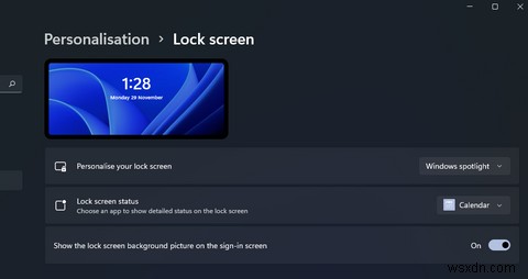 विंडोज 11s लॉक स्क्रीन को कैसे कस्टमाइज़ करें 