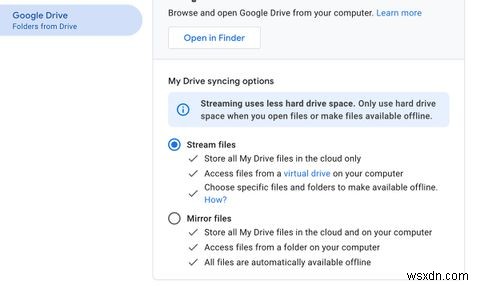 अपने Mac पर डेस्कटॉप के लिए Google डिस्क का उपयोग कैसे करें 