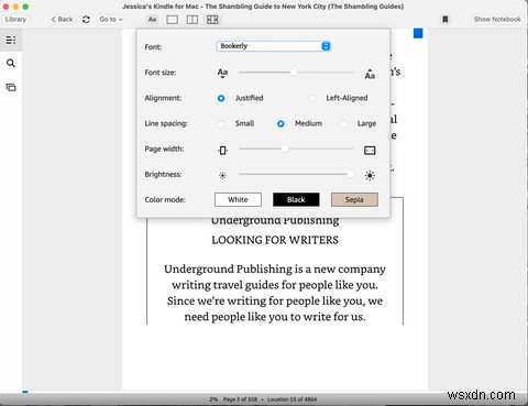 मैक के लिए किंडल का उपयोग कैसे करें किताबें पढ़ने और अपने मैक पर नोट्स बनाने के लिए 