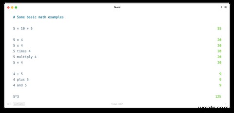 न्यूमी का उपयोग कैसे करें:मैक के लिए सुंदर कैलकुलेटर ऐप 