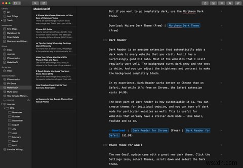 15 मैक ऐप्स जो हर जगह Mojaves डार्क थीम को सक्षम करते हैं 
