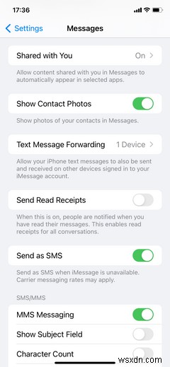 iMessage में पठन प्राप्तियों को साझा करना कैसे रोकें? 