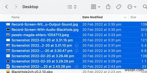 मैक पर एकाधिक फ़ाइलों का चयन कैसे करें 