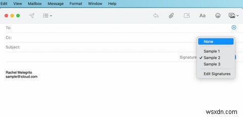 अपने मैक पर मेल में ईमेल हस्ताक्षर जोड़कर अपने ईमेल को निजीकृत करें 