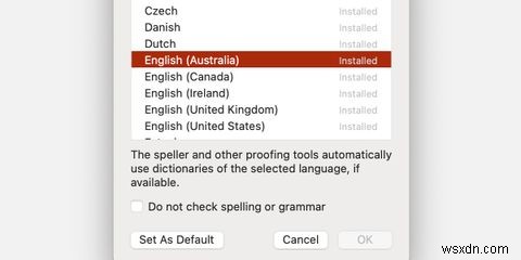 मैक पर 5 ऑफिस सूट में स्पेलचेकर भाषा कैसे बदलें 