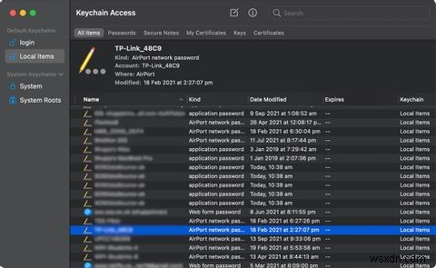 मैक पर कीचेन एक्सेस में पासवर्ड कैसे खोजें और संपादित करें 