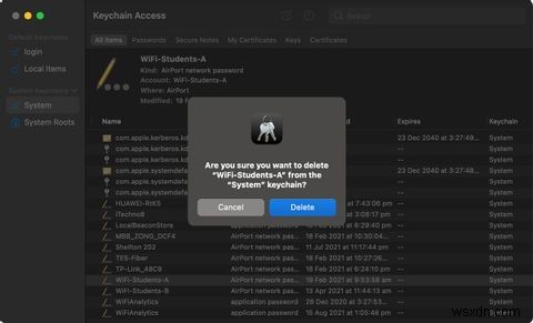 MacOS पर कीचेन एक्सेस से पासवर्ड कैसे हटाएं 