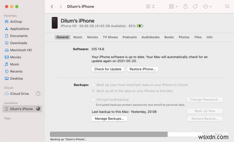 अपने मैक पर अपने आईफोन का बैक अप कैसे लें 