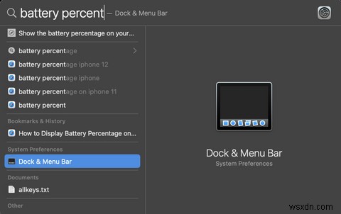 MacOS में मेनू बार में बैटरी प्रतिशत कैसे प्रदर्शित करें 