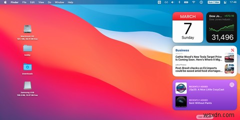 अधिसूचना केंद्र में macOS विजेट का उपयोग कैसे करें 