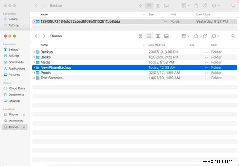 अपने मैक पर एक अलग स्थान पर अपने आईफोन का बैक अप कैसे लें 
