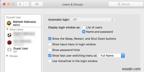 MacOS लॉगिन स्क्रीन पर एक उपयोगकर्ता को छिपाना चाहते हैं? ऐसे 